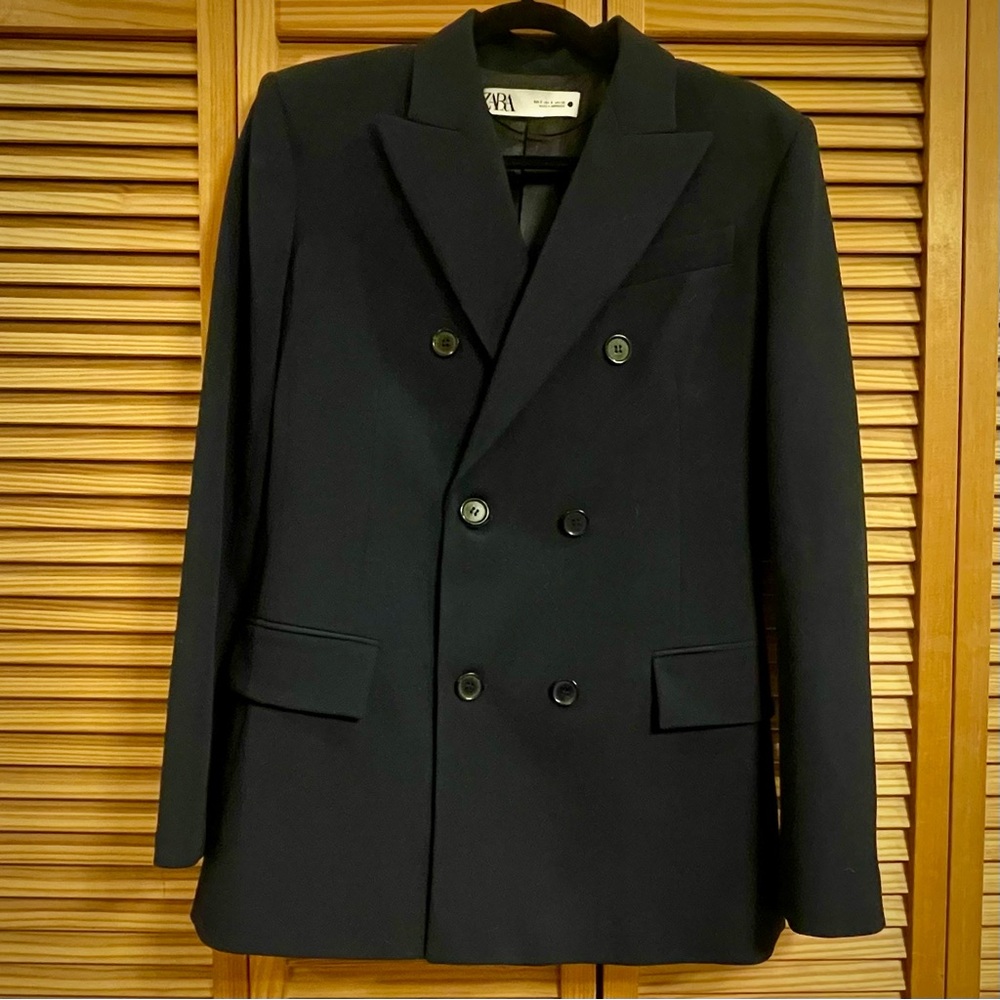Structured Navy Suit Blazer (New)